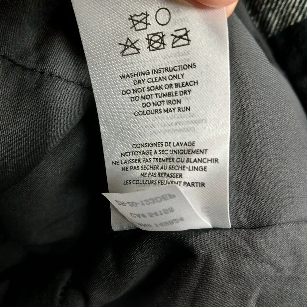 Zanerobe‎ Hike Shacket Mens Large Black White Plaid Flannel Cotton Snap Front